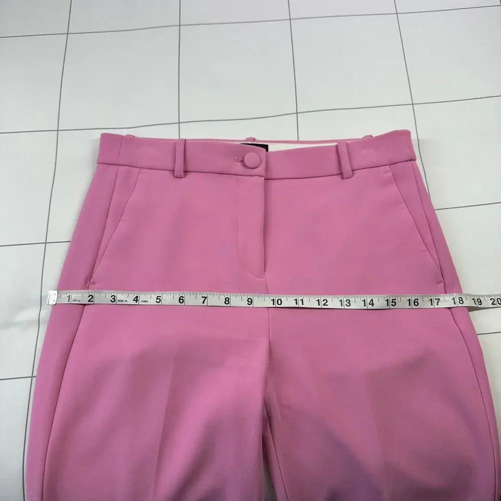 J. Crew Pants Women 8 Tall Pink High Rise Cameron Trouser Classic Solid Business